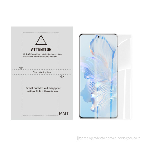 Matte Hydrogel Screen Protector for Mobile Phone